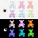Glow in the Dark Gummy Bear Nail Charms - 60 Pcs | Cute 3D Nail Art Supplies for Acrylic Nails | Kawaii Nail Gems and Rhinestones for Nail Decor - Buy Online on GoSupps.com