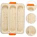 HOMSFOU 2 Pcs 3 Bread Silicone Mold Bread Pan Forms Silicone Bread Baking Trays Silicone Baking Mold Silicone Molds Loaf Pan Bread Baking Tin White Silica Gel Cake Second Generation Toast 34.5x24cmx2pcs Whitex2pcs - Buy Online on GoSupps.com