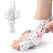 Bunion Corrector Adjustable Big Toe Straightener Bunion Corrector with Silicone Pad and Anti-Slip Strap Comfortable Bunion Fix Device for Right/Left Feet