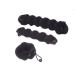 Set of 3 Magic Hair Styling Styler Hot Hair Donut Bun Ring Styler Maker Hair Clip Curler Tools Accessories (1 large + 2 small) (black)