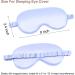 Silk Sleep Mask for Women Men - Adjustable Light Comfortable Eye Shade Cover (Blue) - Buy Online on GoSupps.com