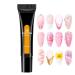 baabeash 3D Sculpting Nail Gel Long-Lasting 3D Beauty Products - 15ml Super Strong Glue for Nail Decorations | Chrome Powder Rhinestone Sticker for Salon Home Party Wedding Birthday