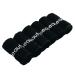 Hiera Home 6 Pack Beauty Washcloth Set 100% Turkish Cotton Luxury Face Towels Make up Removal Wash Cloths (Set of 6 Washcloths Beauty-Black) Set of 6 Washcloths Beauty-black