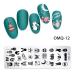 Buy Image Stencils Set - Floral & Cartoon Patterns for Nail Art | Geometric Sponge Pen Stamping Plates (Style 10) - International Shipping - Buy Online on GoSupps.com