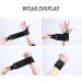 2 Pack Professional Grade Wrist Wraps for Men - Gym Wrist Support Braces 20'' - Black - Ideal for Weightlifting, Cross Training - Prevent Injuries & Enhance Workouts - Buy Online on GoSupps.com