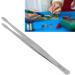 Flat Tweezers for PCB Soldering & Arc Welding | Alloyed Steel Long Handle Straight & Curved Design - Buy Online on GoSupps.com