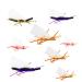 Outdoor Planet Favorite Fly Fishing Flies Assortment | Dry, Wet, Nymphs, Streamers, Wooly Buggers, Hopper, Caddis | Trout, Steelhead, Bass Fishing Lure Set 8 Chubby Chernobyl Ant