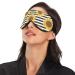 Sunflower Black Stripe Sleep Mask | Blindfold Blackout Cooling Eye Mask with Elastic Strip | for Men & Women | 1 Count - Buy Online on GoSupps.com