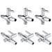 Pawfly 6 PCs aquarium Aquarium Aquarium Air pump PCCTAGE VENTY Einweg Aquarium Air Flow Control lever straight valve distributor Splitter For Fish Tank 1-Wegs (6 PCs)