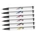 Ipetboom 6pcs Red Eyeliner Pencil Makeup Eye Liners Make up Girls Liquid Eyeliner Cosmetic Lasting Template
