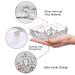 Didder Silver Crystal Tiara Crown for Women - Elegant Princess Bridal Wedding Prom Costume Accessory - Buy Online on GoSupps.com