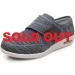 DENACARE Men's Wide Walking Shoes with Adjustable Closure for Diabetic Edema - Grey 8 Wide - Buy Online on GoSupps.com