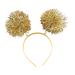 TQUXNGA Festival Christmas Women Students Carnival Hairband Shinning Bouncing Shape Headbands Tinsel Party Hair Hoop Gold
