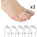 2 Set Toe Separator - Size S (5x2 cm) for Pain Relief & Alignment | Ultimate Comfort & Foot Care - Buy Online on GoSupps.com