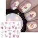 12Design/Sheet Nail Art Decoration Heart Kiss Lip Water Transfer Russian Letter Love Nail Stickers Valentines Design(01) Style01 - Buy Online on GoSupps.com