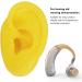 Silicone Ear Model 2PCS - Soft Yellow Waterproof for Hospital & Jewelry Display - Buy Online on GoSupps.com