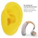 Reusable Silicone Waterproof Ear Mould Model - 2PCS Yellow | Easy Installation for Display - Buy Online on GoSupps.com