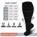 Cheeroyal 2-Pack Plus Size Compression Stockings for Men & Women | 20-30 mmHg | Extra Wide Calf | Knee-Length | 4XL Black - Buy Online on GoSupps.com