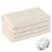 Organic cotton flanell for castor oil 4PCs 16x7in reusable castor oil flanel flannel soft -absorbing organic cotton flanel for belly liver joints and more wool flannel for castor oil