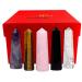Large Healing Crystal Wand Set of 5 – 3” Standing Crystal Towers and Healing Stone Points For Crystal Decor - Large Crystals for Spiritual Use – Rose & Clear Quartz, Tigers Eye, Amethyst, Black Obsidian