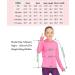 Girls UPF50+ Lightweight Hoodie - Neon Pink, 7-8 Years | Active Tee with Thumb Hole for Running & Workout | Long Sleeve Pullover Top for 3-12Years - Buy Online on GoSupps.com