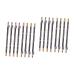 WOONEKY 16 Pcs Makeup Eyebrow Wooden Eyeliner Pencil Long Lasting Eyebrow Pencils Black
