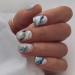 Bufenia Artificial Nails Square Short White Gradient 24pcs