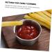 OUNONA 10 Pcs Steak Sauce Cups Seasoning Dishes BBQ Sauce Bowls Stainless Ramekins Dipping Sauce Cups Salsa Bowls Ramekin Cups Indoor BBQ Household Products Salad Dressing Stainless Steel 5.5X5.5CMx5pcs Silverx5pcs - Buy Online on GoSupps.com