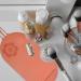 Makeup Cleaning Mat Silicone Brush Cleaning Tool Portable Cosmetic Cleaning Pads Scrubber Mat Pad for Foundation & Lip Brush brown - Buy Online on GoSupps.com
