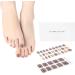 Buy Danni & Toni Half Hardened Gel Nail Films Bubble Bloom Brown Cocoa Glossy Gold Foil | Pedicure Nail Wraps - 37 Stickers - Buy Online on GoSupps.com