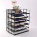 Storage Rack/File Holder Magazine File Rack Desk Organizers and Accessories Letter Trays - Metal Mesh File Holder Organizer Office School
