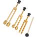 Premium Tuning Fork Set (128 Hz 256 Hz 512 Hz) - Body-Weighted Healing Tools for Chakra & Meditation | Gold Finish | International Shipping - Buy Online on GoSupps.com