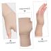 Shop Fingerless Pressure Hand Gloves for Carpal Tunnel - Spandex Support Mittens - 1 Pair Khaki - Buy Online on GoSupps.com