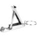 Mini Tool Key Chain Ring Nail Cutter Clippers Bottle Opener Stainless Steel Lightweight Portable 2 in 1 Nail Clipper with Key Ring for Outdoor Camping Travel - Buy Online on GoSupps.com