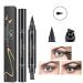 Winged Eyeliner Stamp Dual Ended Liquid Eyeliner Pen - Waterproof & Smudge-proof - Black - 1 Count - Buy Online on GoSupps.com