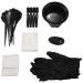 Panysilioer 20 Pieces Hair Dye Coloring Kit Hair Tinting Bowl Dye Brush Ear Cover Gloves for DIY Salon Hair Coloring Bleaching