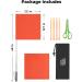 Kemimoto Orange Water Ski Flag with Adjustable Pole - Skier Down Flag for Boat, Swimmers, Surfers - Buy Online on GoSupps.com