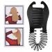 Xiton Flexible Plastic Hair Comb & Banana Clip - Stylish Ponytail Tool for Women & Girls - Perfect for DIY Hairstyles (Black) - Buy Online on GoSupps.com