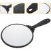 Minkissy Vintage Hand Mirror - Handheld Makeup & Hairdresser Mirror with Handle in Black Round Design for Travel, Home & Salon Vanity - Buy Online on GoSupps.com