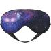 Blue & Purple Galaxy Print Soft Eye Mask - Comfortable Sleep Mask for Men & Women | Ideal for Travel & Rest - Buy Online on GoSupps.com