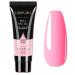 Nail Builder Gel Nail Extension 15ml Pink Poly Extension Gel Builder False Nail Gels Nail Extension Builder Gel Nail Enhancement Crystal Poly Builder Gel For Beginners