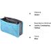 Yueming Handbags Organizer - Expandable Cosmetic & Diaper Bag Pocket Organizer for Women - 13 Bags Zip Liner Pouch Travel Bag 28x16.5x8.5cm Blue - Buy Online on GoSupps.com