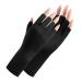1 Pair Uv Glove for Gel Manicures Breathable Uv Protection Gloves UPF50+ Uv Nail Gloves Fingerless Manicure Gloves Uv Protection for Nail Art Skin Care Black Beauty Supplies