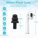 4 Pairs Silicone Ear Plugs for Sleeping | Noise Cancelling Black Earplugs for Swimming Snoring Concerts & Travel - Buy Online on GoSupps.com