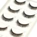 Vivis 3D Faux MinkFalse Eyelashes 5 Pairs Extra Short Natural Lashes Volume Hand-made Thick Dramatic Fake Eye Lash Black Soft Clear Band for Various Makeups - 3D-15