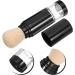Healeved Retractable Blush Brush Refillable Loose Powder Bottle Jar Travel Makeup Brush Liquid Foundation Brush with Cap for Highlighter Contour Cosmetics B Black 2 - Buy Online on GoSupps.com