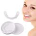 Wttfc 2 Pairs of Snap-on Teeth Perfect Smile Cosmetic Teeth Veneers Fake Teeth Top and Bottom for Men and Women
