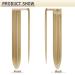 SOFEIYAN Long Straight 28 Wrap Around Ponytail Extension - Light Blonde/Platinum Blonde Mix - Clip in Hairpiece for Women - Buy Online on GoSupps.com