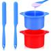 Cxppidy 2 Pcs Silicone Wax Warmer Liner with 2 Pcs Wax Spatula Set  Non-Stick Wax Pot Insert Replacement Silicone Bowl for 14 16 OZ Wax Machine Home Use  Reuse Wax Melt Warmer Liner for Hair Removal