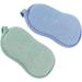 Outanaya 2pcs Face & Body Exfoliator Brush Set | Kids Bath Sponge | Loofah & Shower Ball Exfoliating Kit - Buy Online on GoSupps.com